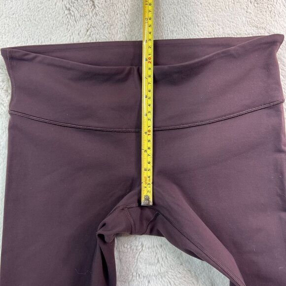Wunder Under Leggings Contour Fit Mid Rise Size 10 Burgundy Full Length Luon - Picture 4 of 9